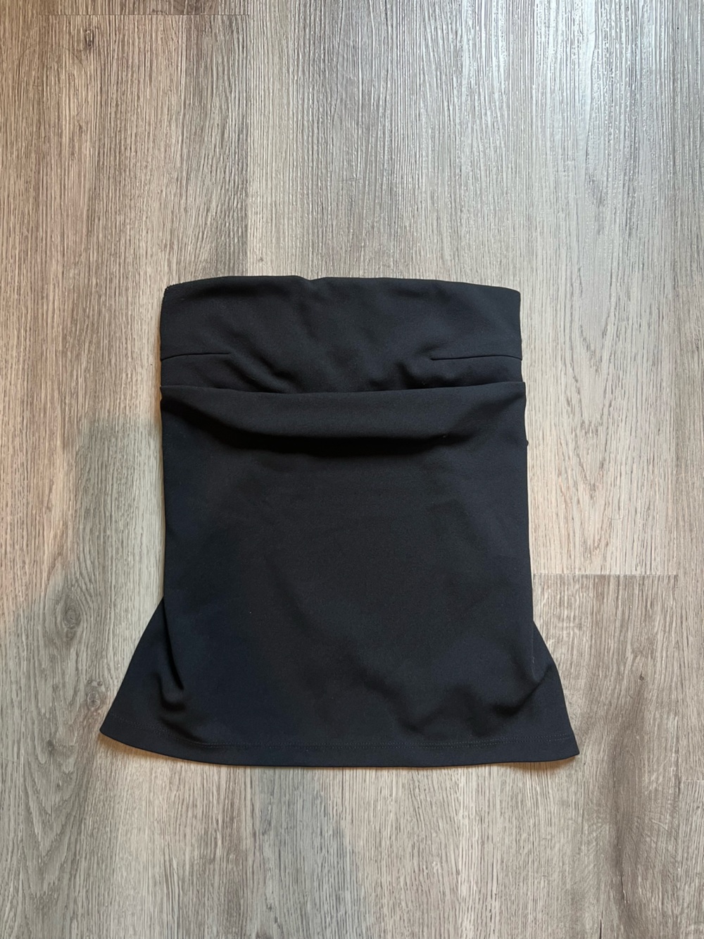 silence + noise Black Open Back Tube Top - Sleek Tailored Fit